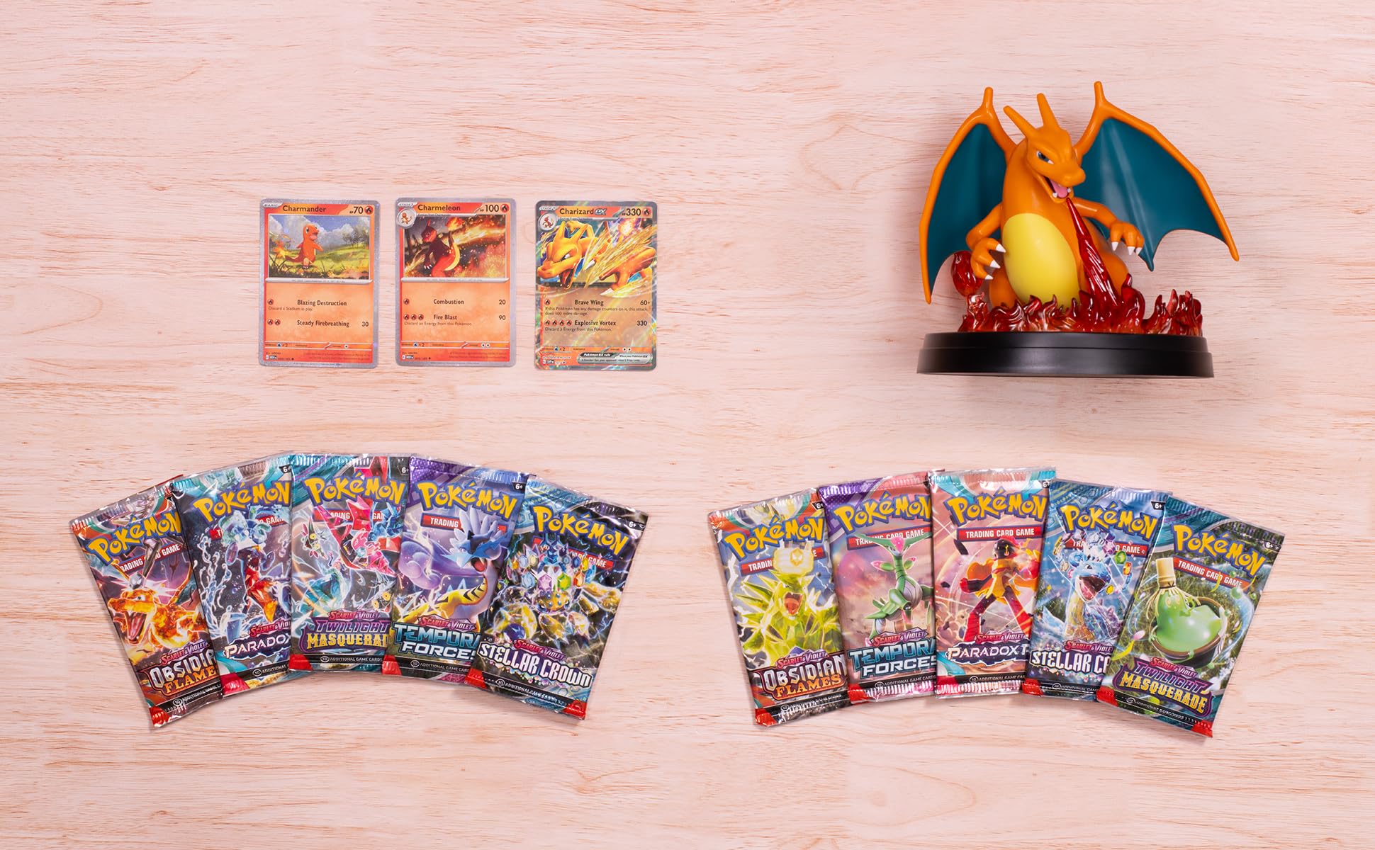 Pokémon TCG: Charizard ex Super-Premium Collection (3 Foil Promo Cards, 1 Card-Display Figure & 10 Booster Packs)