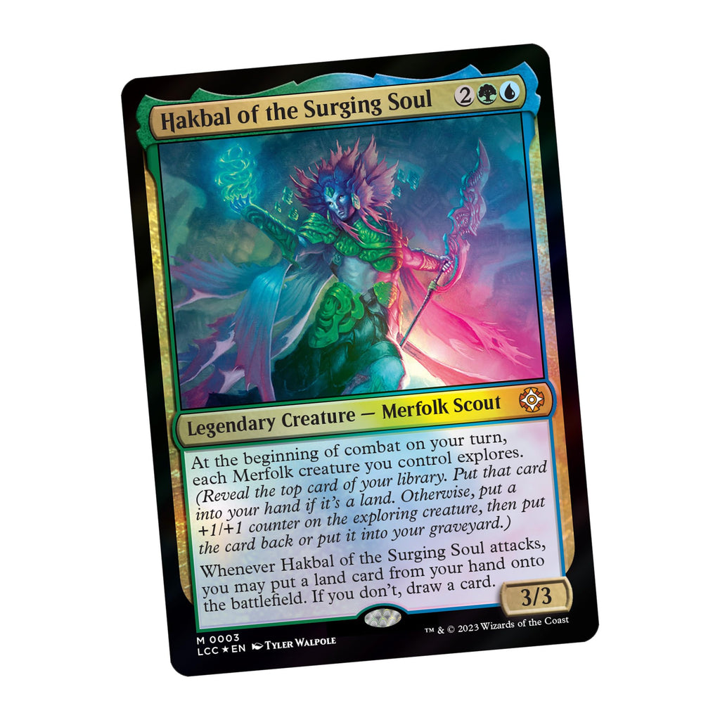 Magic: The Gathering The Lost Caverns of Ixalan Commander Deck - Explorers of The Deep (100-Card Deck, 2-Card Collector Booster Sample Pack + Accessories)