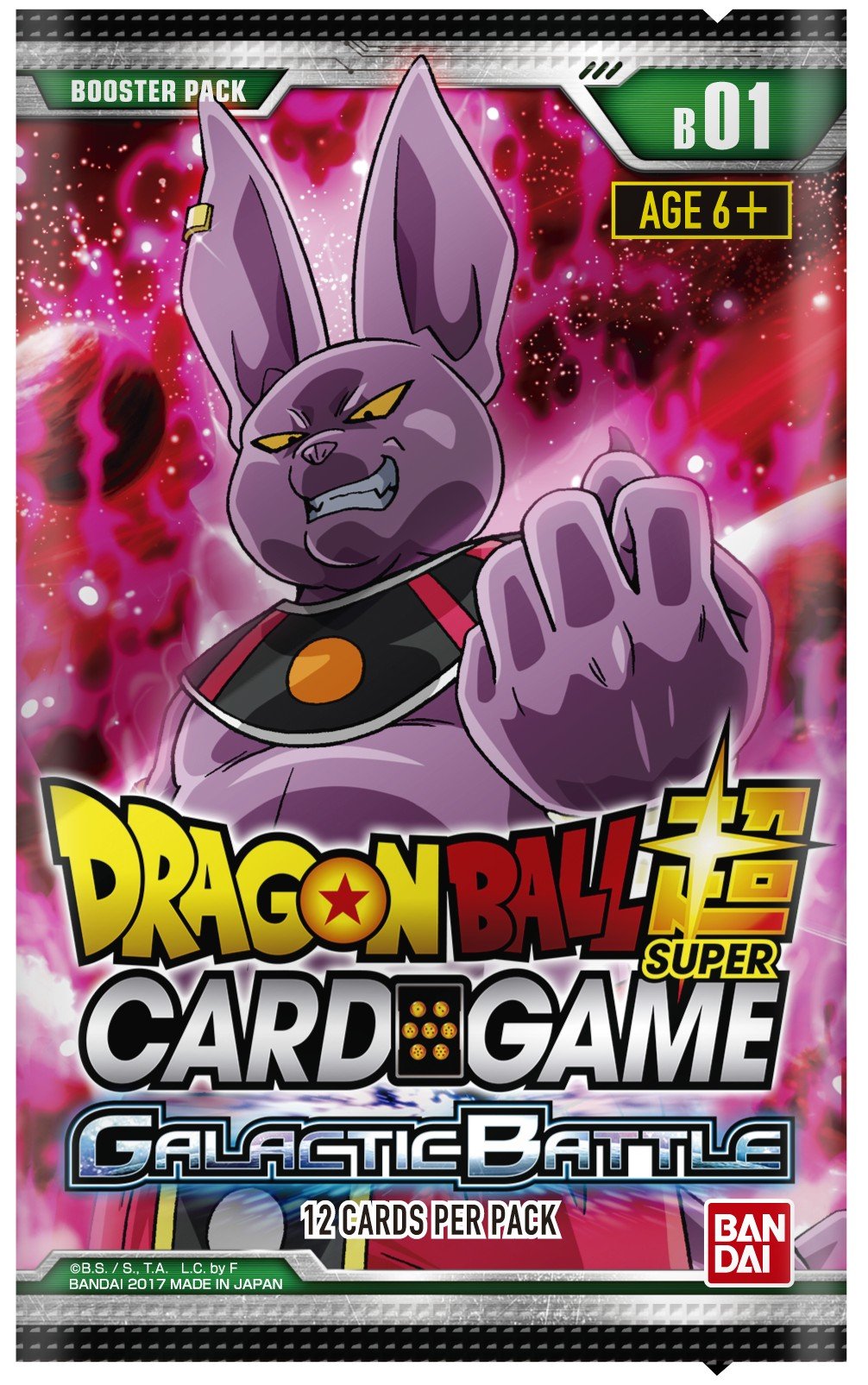 Dragon Ball Super Trading Card Game Series 1 Galactic Battle Booster Box DBS-B01 [24 Packs]