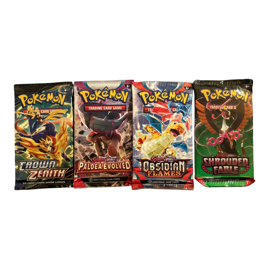 Pokemon Assorted boosters: 4 Packs
