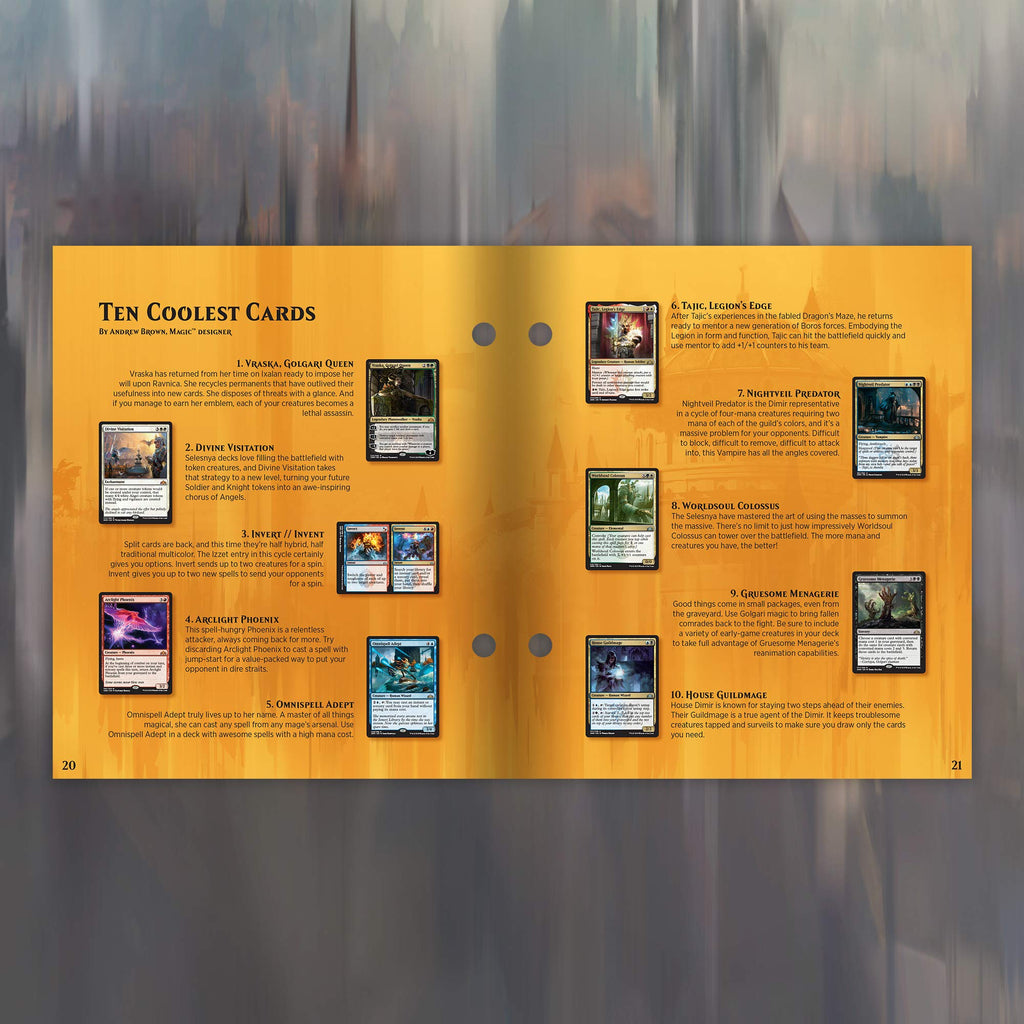 Magic: The Gathering Guilds of Ravnica Bundle | 10 Booster Packs + Land Cards (230 Cards) | Accessories