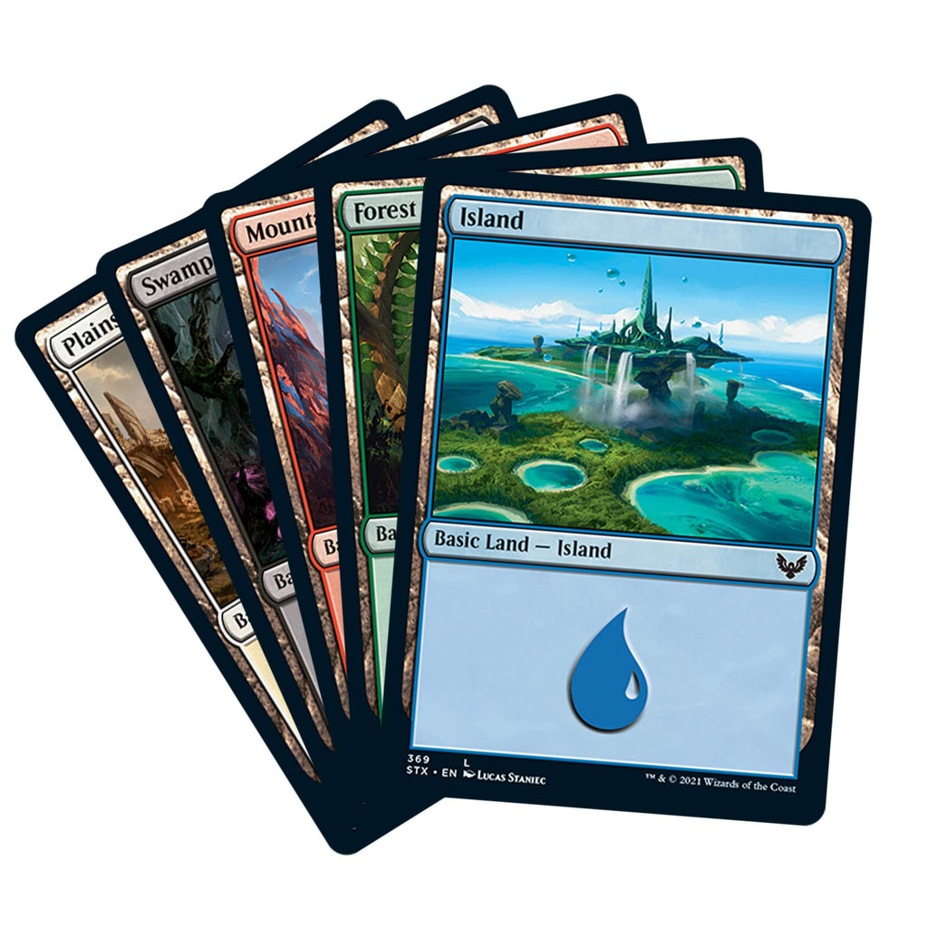 Magic The Gathering Strixhaven Bundle | 10 Draft Boosters (150 Magic Cards) + Accessories, Brown