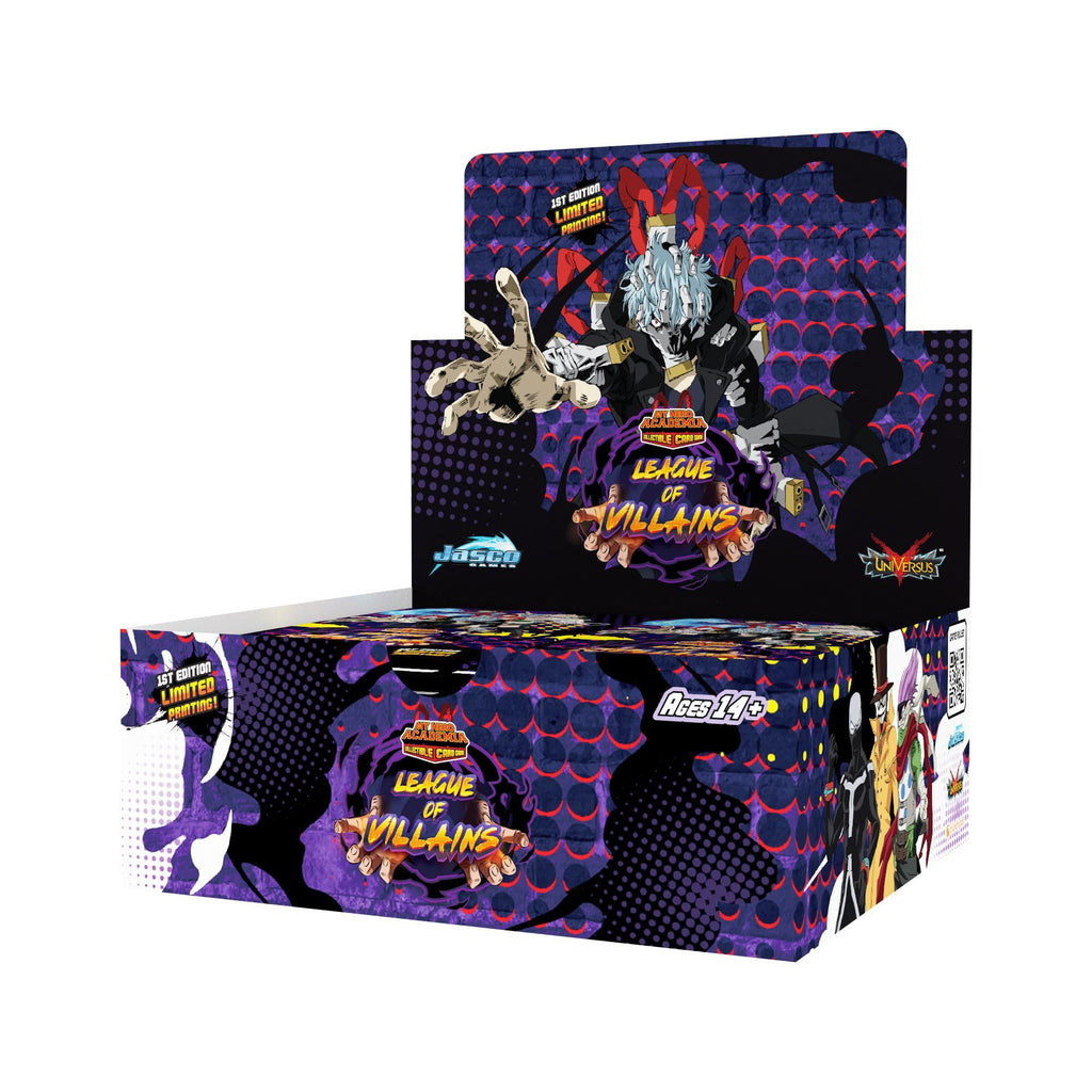 My Hero Academia Collectible Card Game Series 4 Unlimited League of Villains 24 Pack Booster Box|10 cards per pack| TCG for Adults | Ages 14+ | 2 Players | Avg. Playtime 20-30 Min | Made by Jasco Game