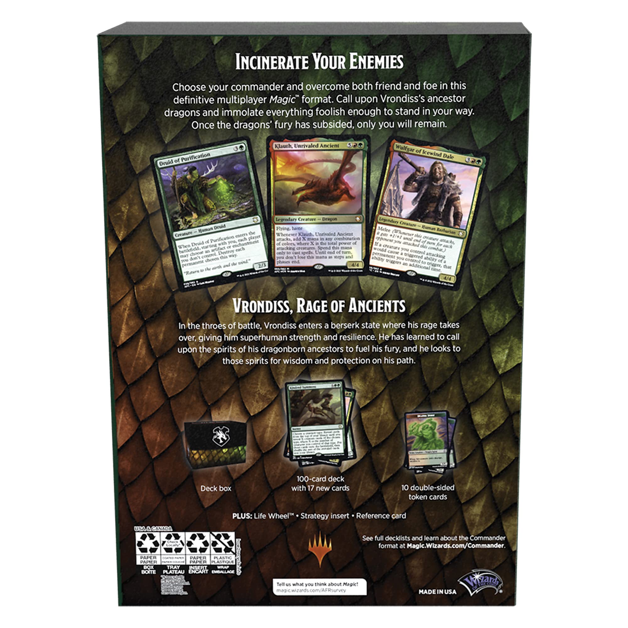 Magic: The Gathering Adventures in the Forgotten Realms Commander Deck – Draconic Rage (Red-Green)