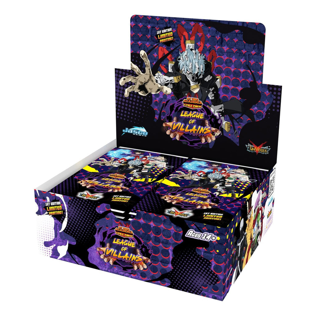 My Hero Academia Collectible Card Game Series 4 Unlimited League of Villains 24 Pack Booster Box|10 cards per pack| TCG for Adults | Ages 14+ | 2 Players | Avg. Playtime 20-30 Min | Made by Jasco Game