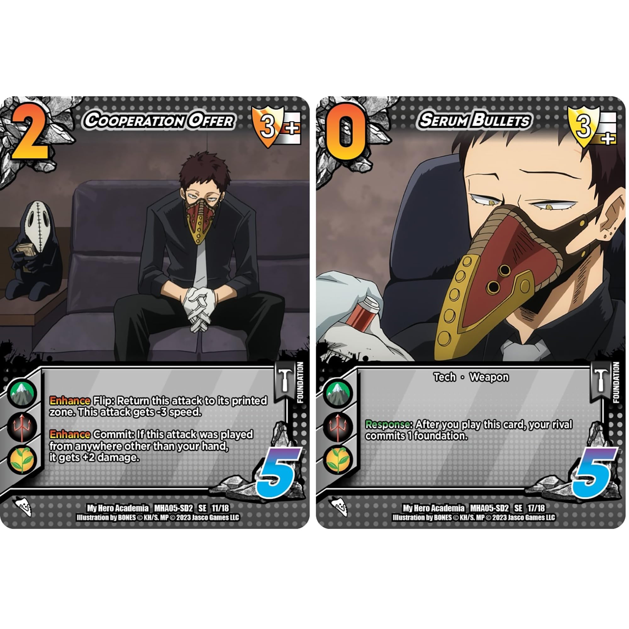 My Hero Academia Collectible Card Game Series 5: Clash Deck Overhaul - Ready to Play Out of The Box, 51 Card Deck & Playmat, MHA