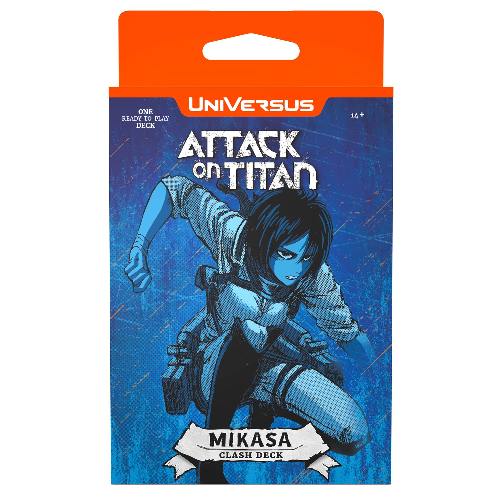 UniVersus Attack on Titan: Battle for Humanity - Clash Deck Mikasa - Ready to Play Character Deck, Deck-Building Collectible Card Game, AOT Licensed