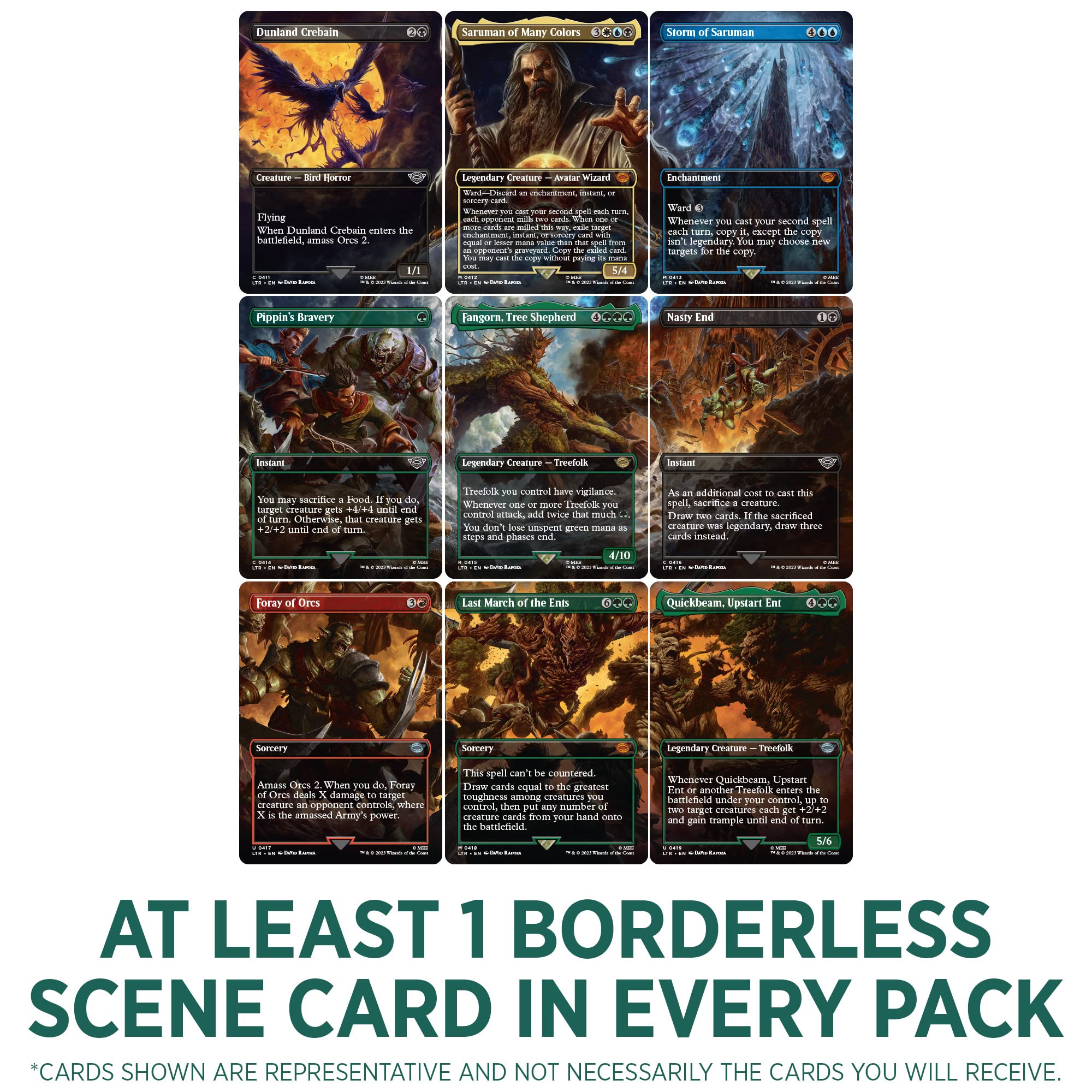 Magic: The Gathering The Lord of The Rings: Tales of Middle-Earth Collector Booster Box - 12 Packs + 1 Box Topper Card