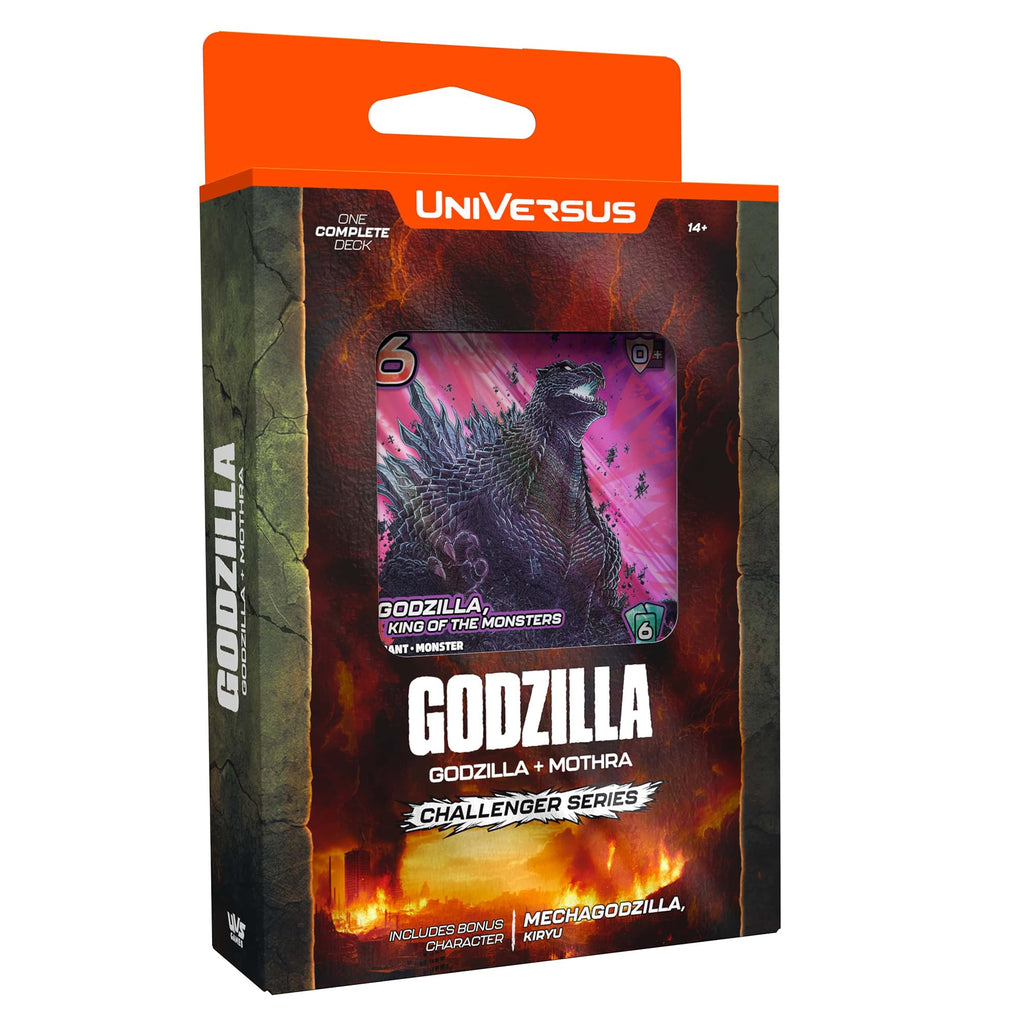 UniVersus Godzilla Challenger Series - Godzilla & Mothra Deck - 2 Character Decks, Ready to Play, Deck Building Card Game, Licensed, UVS Games