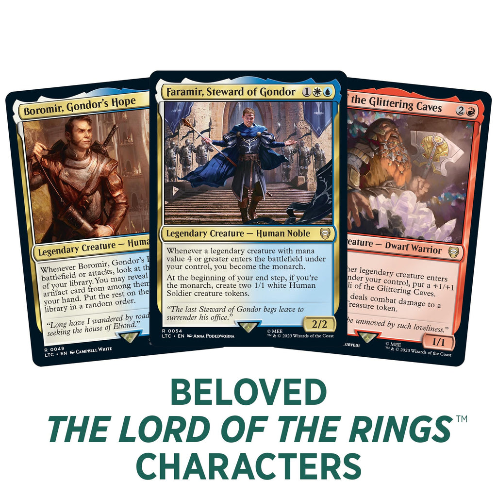 Magic The Gathering The Lord of The Rings: Tales of Middle-Earth Commander Deck Bundle – Includes Pack of 4 Decks