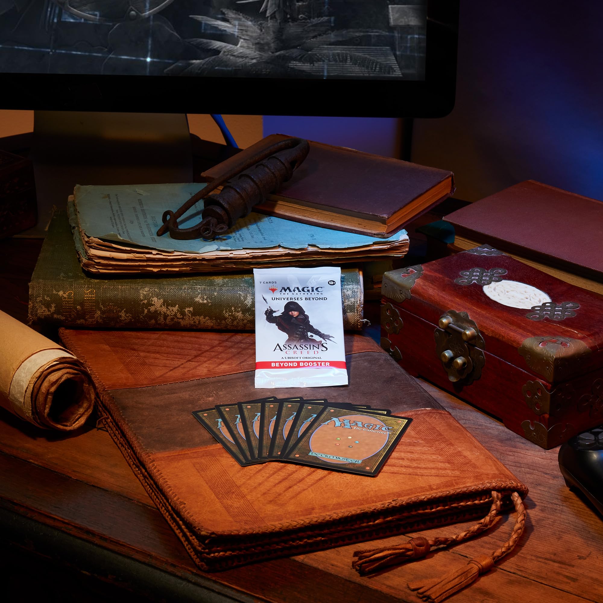 Magic: The Gathering - Assassin’s Creed Bundle | 9 Beyond Boosters + Accessories | Collectible Trading Card Game for Ages 13+