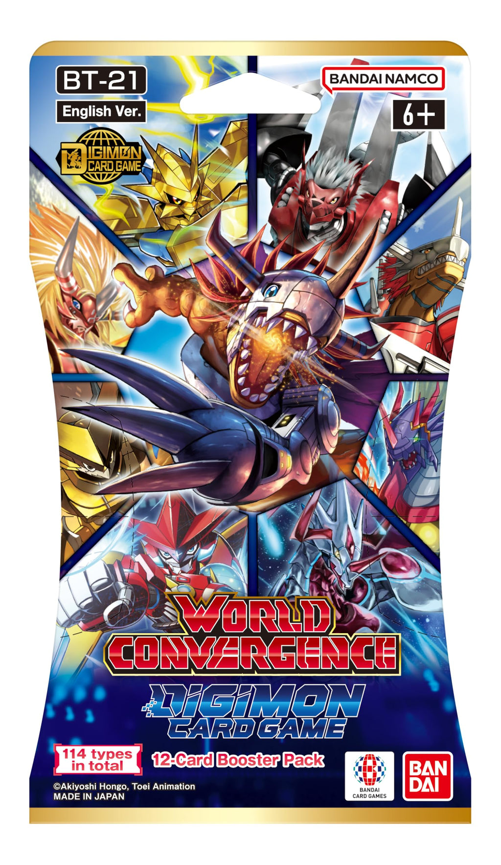 Bandai | Digimon: World Convergence (BT21) Booster Display | Trading Card Game | Ages 6+ | 2 Players | 15+ Minutes Playing Time