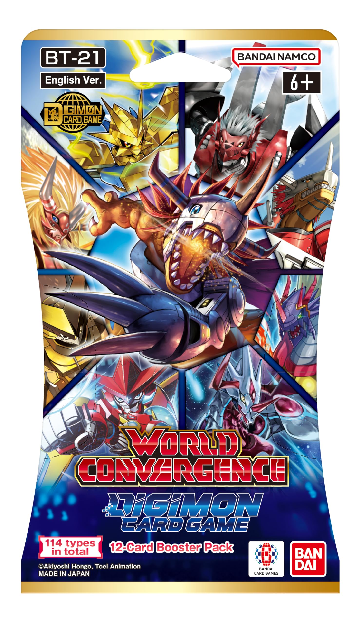 Bandai | Digimon: World Convergence (BT21) Booster Display | Trading Card Game | Ages 6+ | 2 Players | 15+ Minutes Playing Time