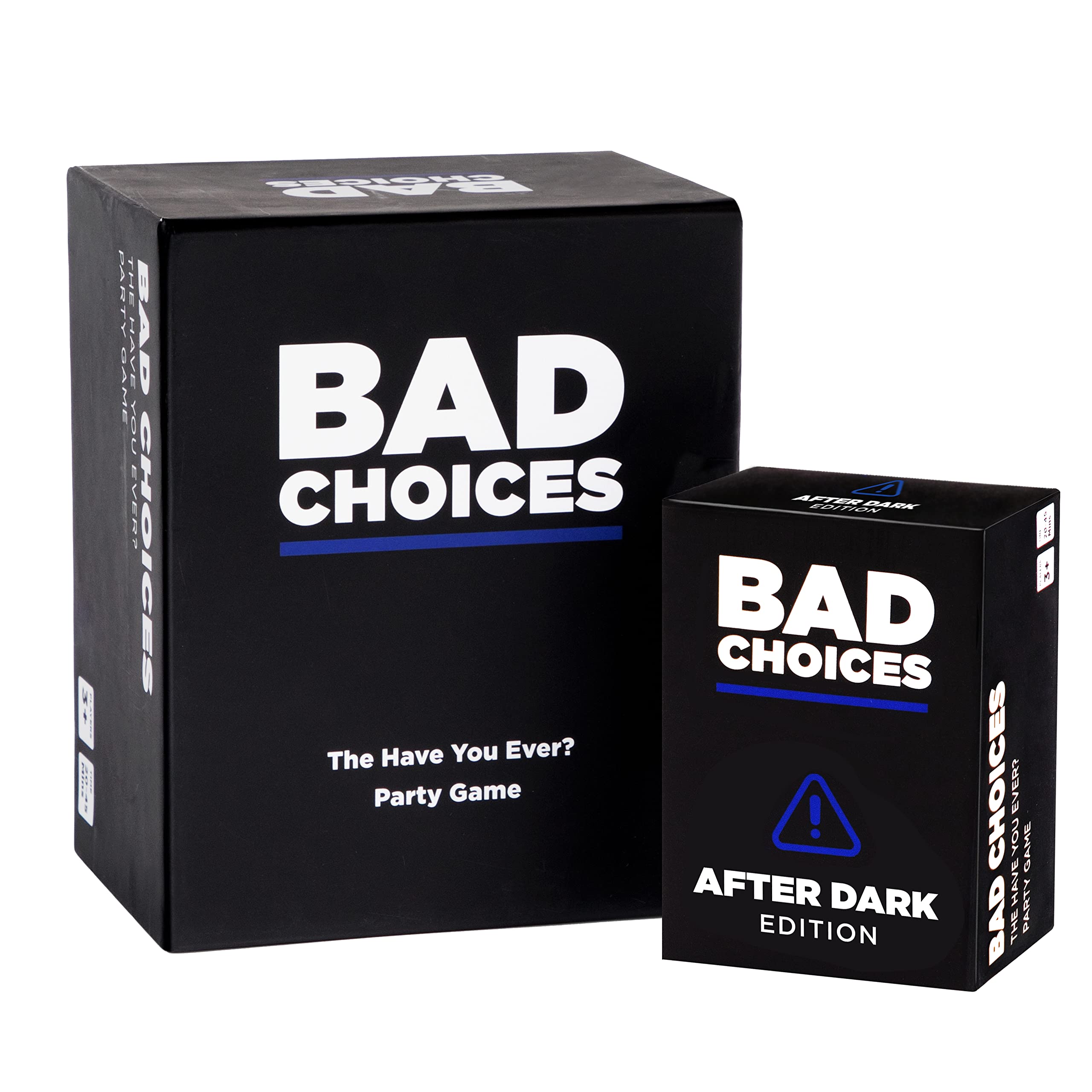 BAD CHOICES Party Game + After Dark Edition Set - Hilarious Adult Card Game for White Elephant Parties, Stocking Stuffers and Board Games Night with Your Friends