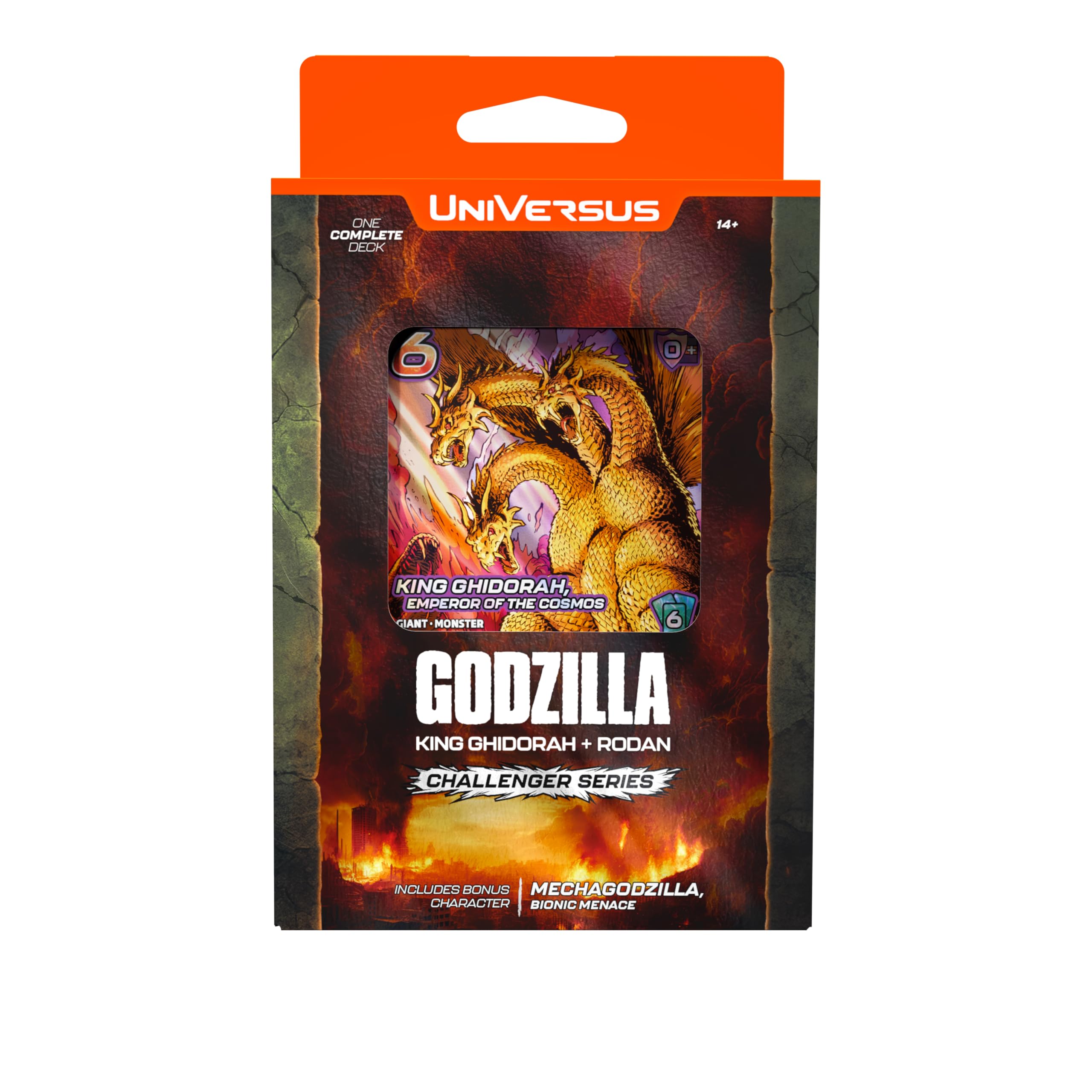 UniVersus Godzilla Challenger Series - King Ghidorah & Rodan Deck - 2 Character Decks, Ready to Play, Licensed, UVS Games