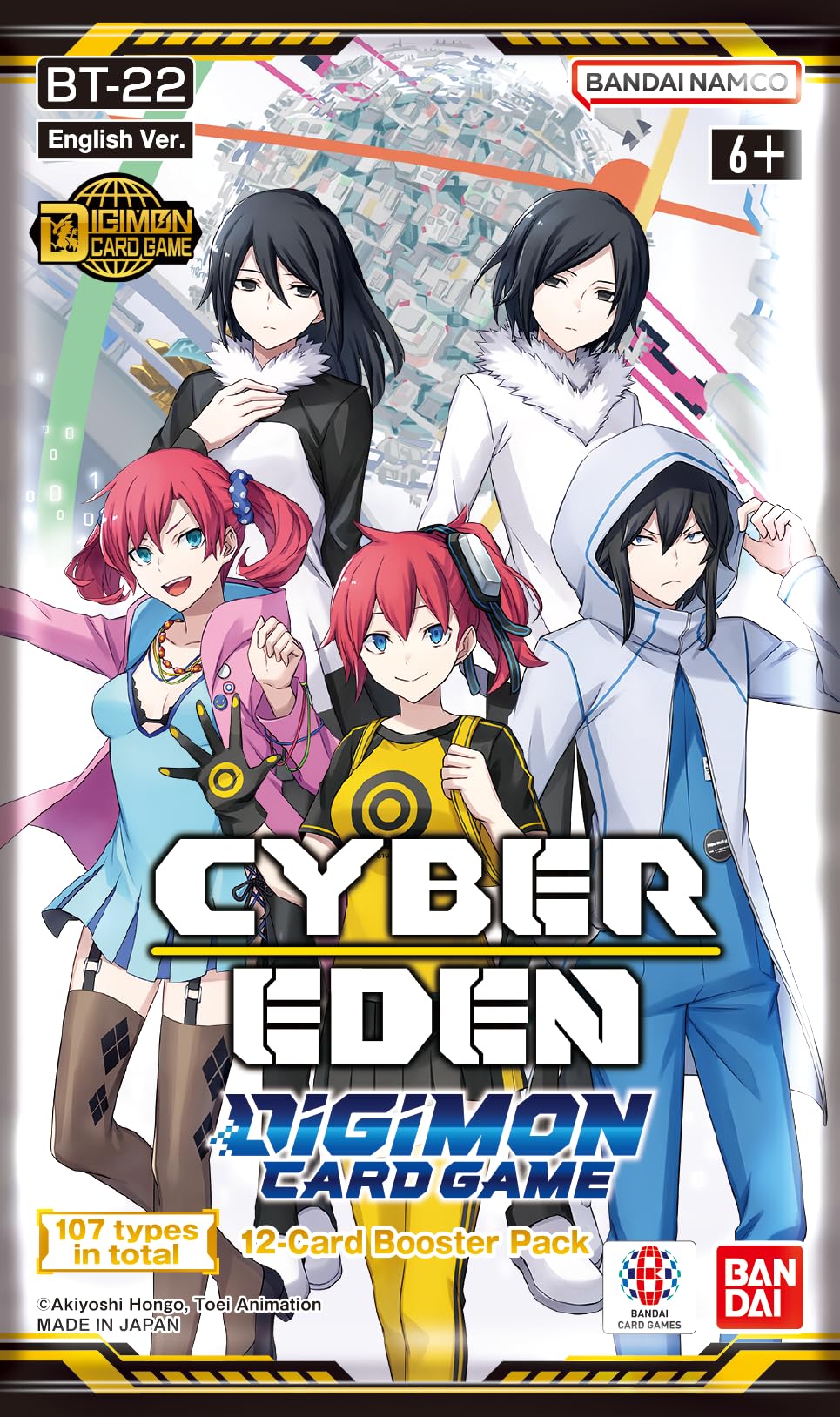 BANDAI | Digimon Card Game: Booster Set - Cyber Eden (BT-22) | Trading Card Booster Display | Ages 6+ | 2 Players | 20-30 Minutes Playing Time
