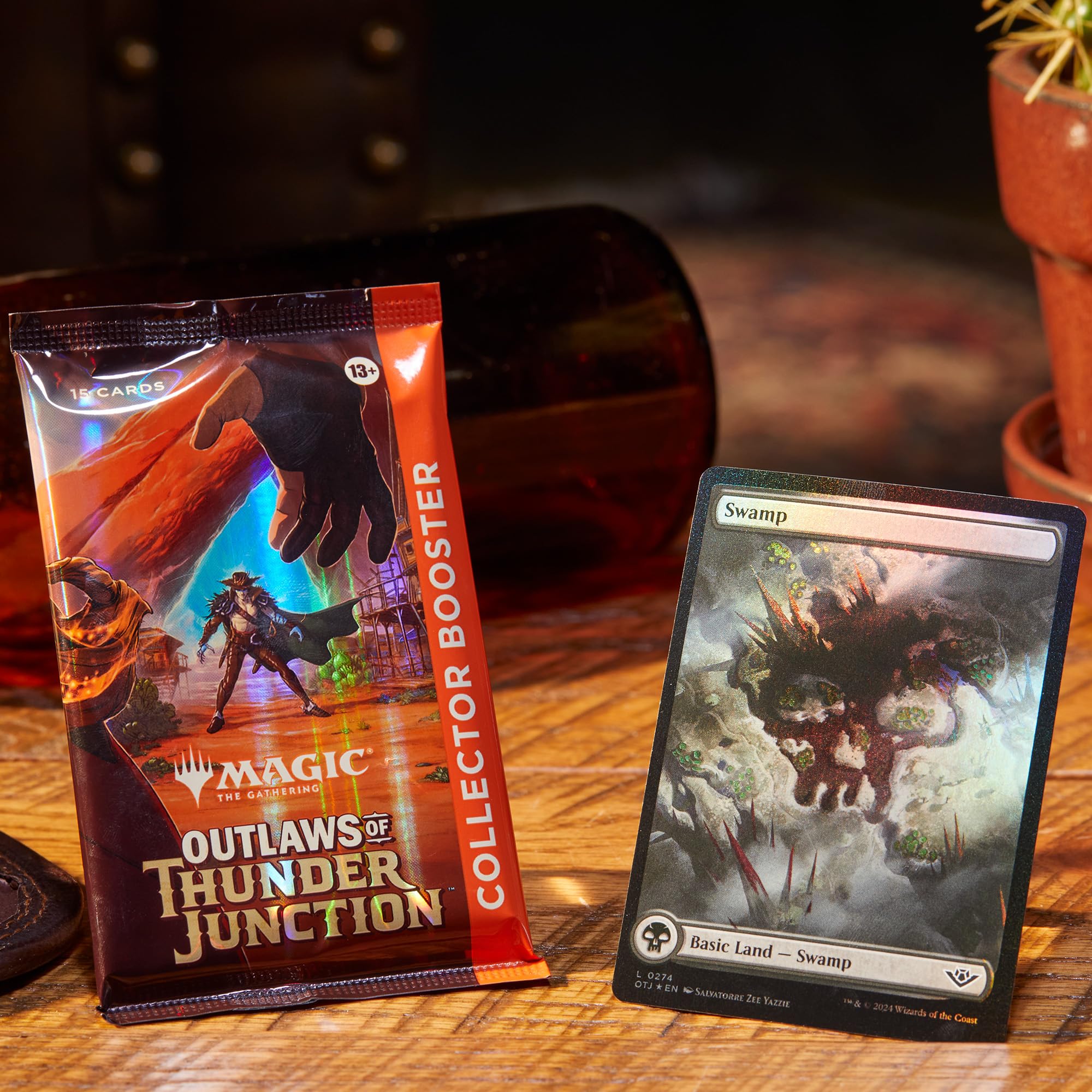 Magic: The Gathering Outlaws of Thunder Junction Collector Booster Box - 12 Packs (180 Magic Cards)