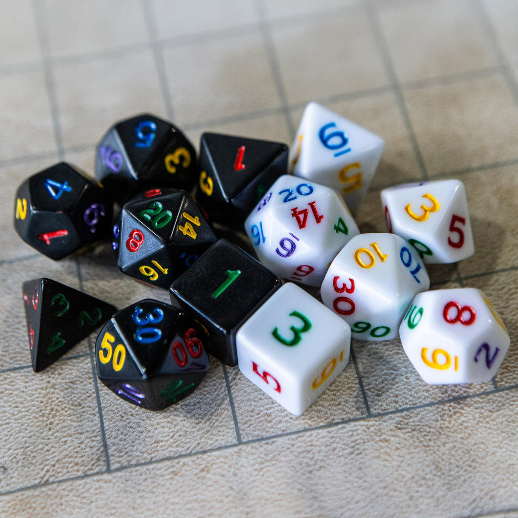 1985 Games Mystery Dice, DND Dice Set of 7 Polyhedral Dice, Wide Range of Patterns, Gaming Dice, Suitable for Role Playing, Table Games (Mystery Pack of 1)