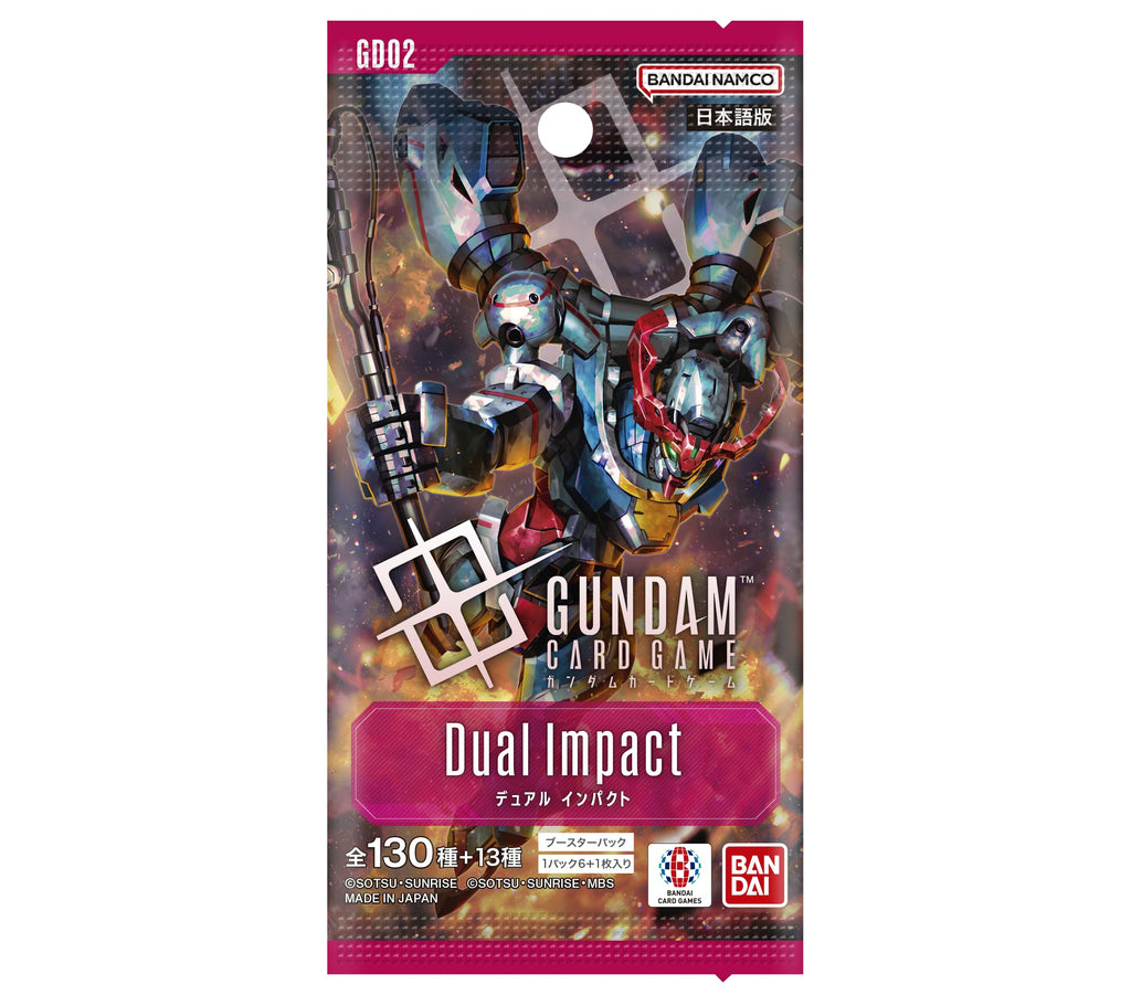 BANDAI Gundam Card Game Booster Pack, Dual Impact [GD02] (Box) 24 Packs