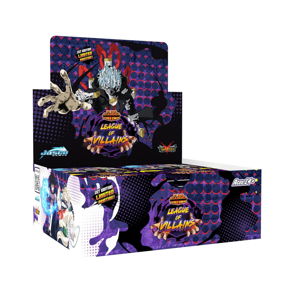 My Hero Academia Collectible Card Game Series 4 Unlimited League of Villains 24 Pack Booster Box|10 cards per pack| TCG for Adults | Ages 14+ | 2 Players | Avg. Playtime 20-30 Min | Made by Jasco Game