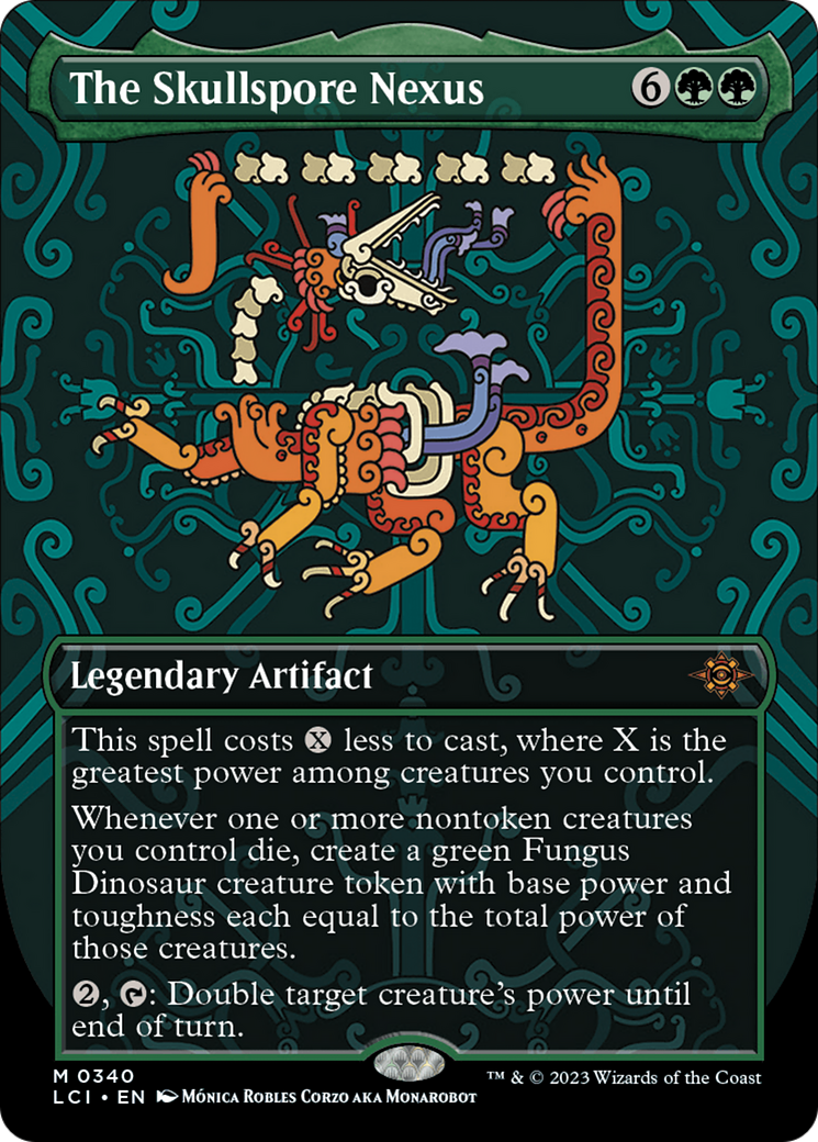 FOIL The Skullspore Nexus (Borderless) (LCI-340) - The Lost Caverns of Ixalan - Magic The Gathering