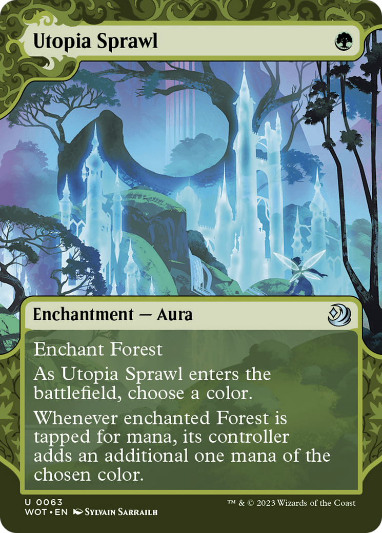 FOIL Utopia Sprawl (WOT-063) - Wilds of Eldraine: Enchanting Tales - Magic The Gathering