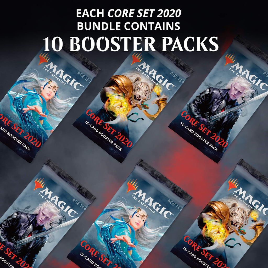 Magic: The Gathering Core Set 2020 (M20) Bundle | 10 Booster Packs | Accessories | Factory Sealed