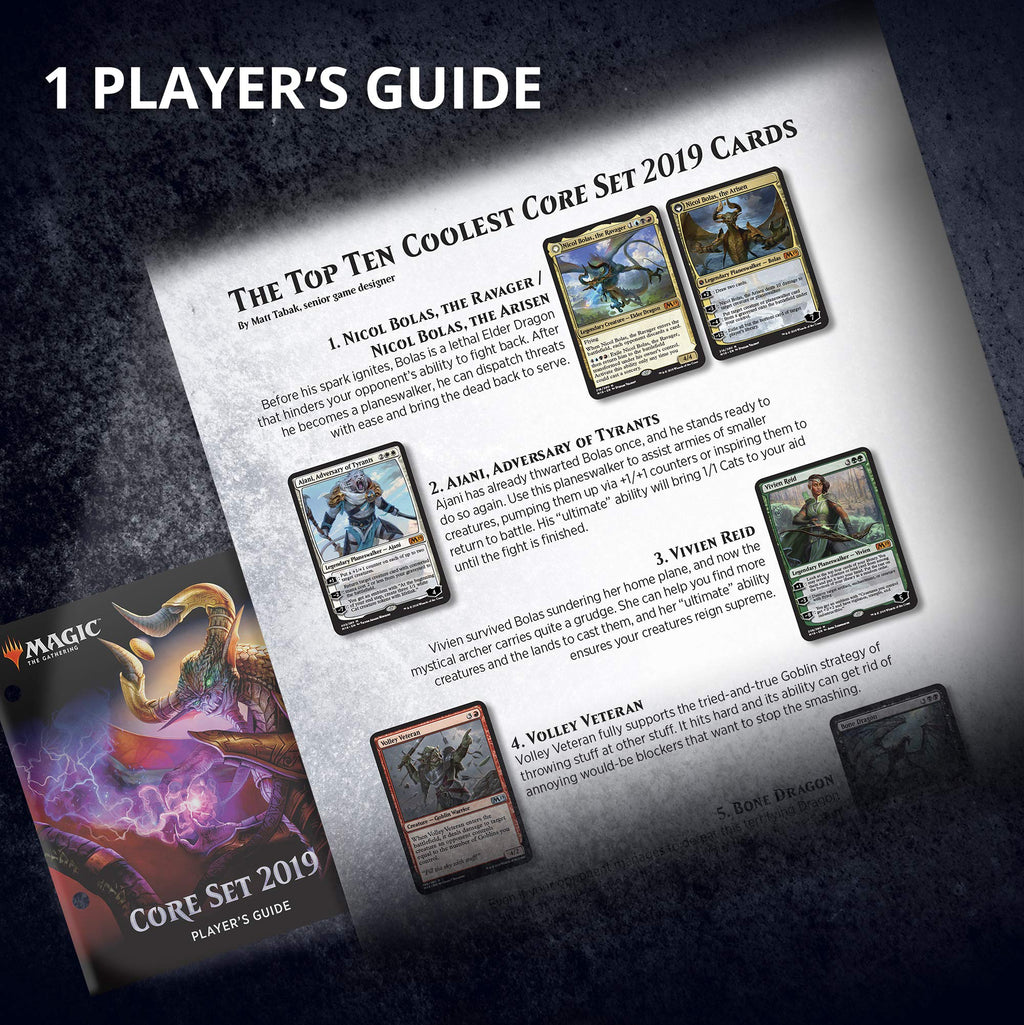 Magic: The Gathering Core Set 2019 Bundle | 10 Booster Packs | Accessories