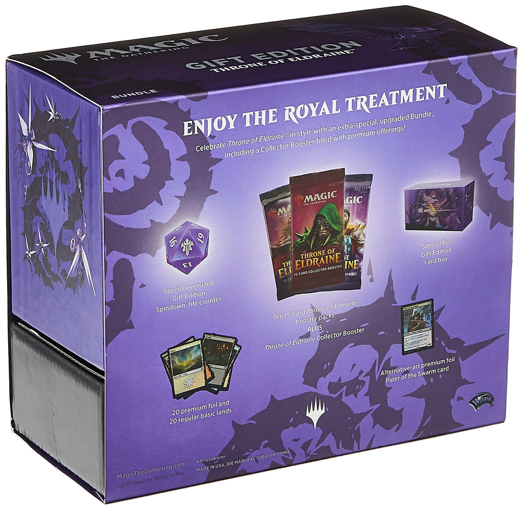 Magic The Gathering Throne of Eldraine Bundle Gift Edition | Alternate Art | 10 Booster Pack | 1 Collector Booster | Accessories