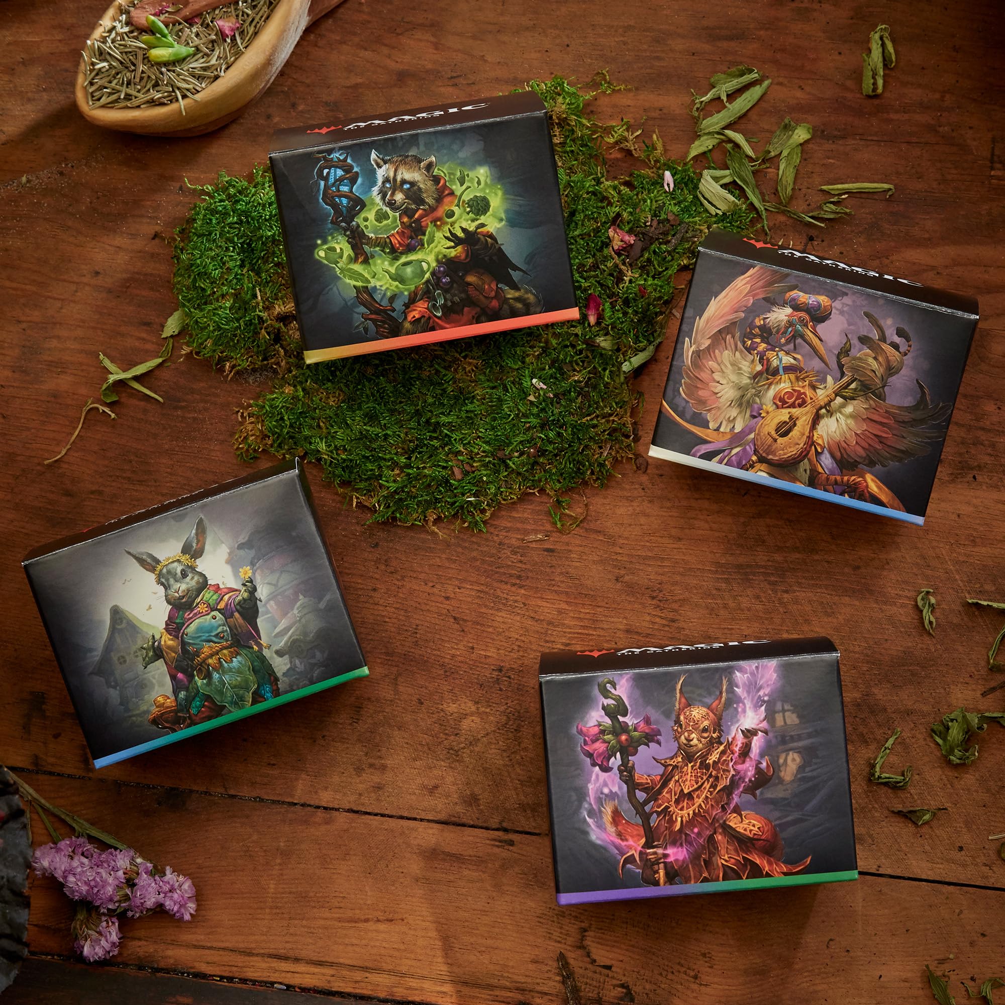Magic: The Gathering Bloomburrow Commander Deck Bundle - Includes All 4 Decks (Animated Army, Family Matters, Peace Offering, and Squirreled Away)