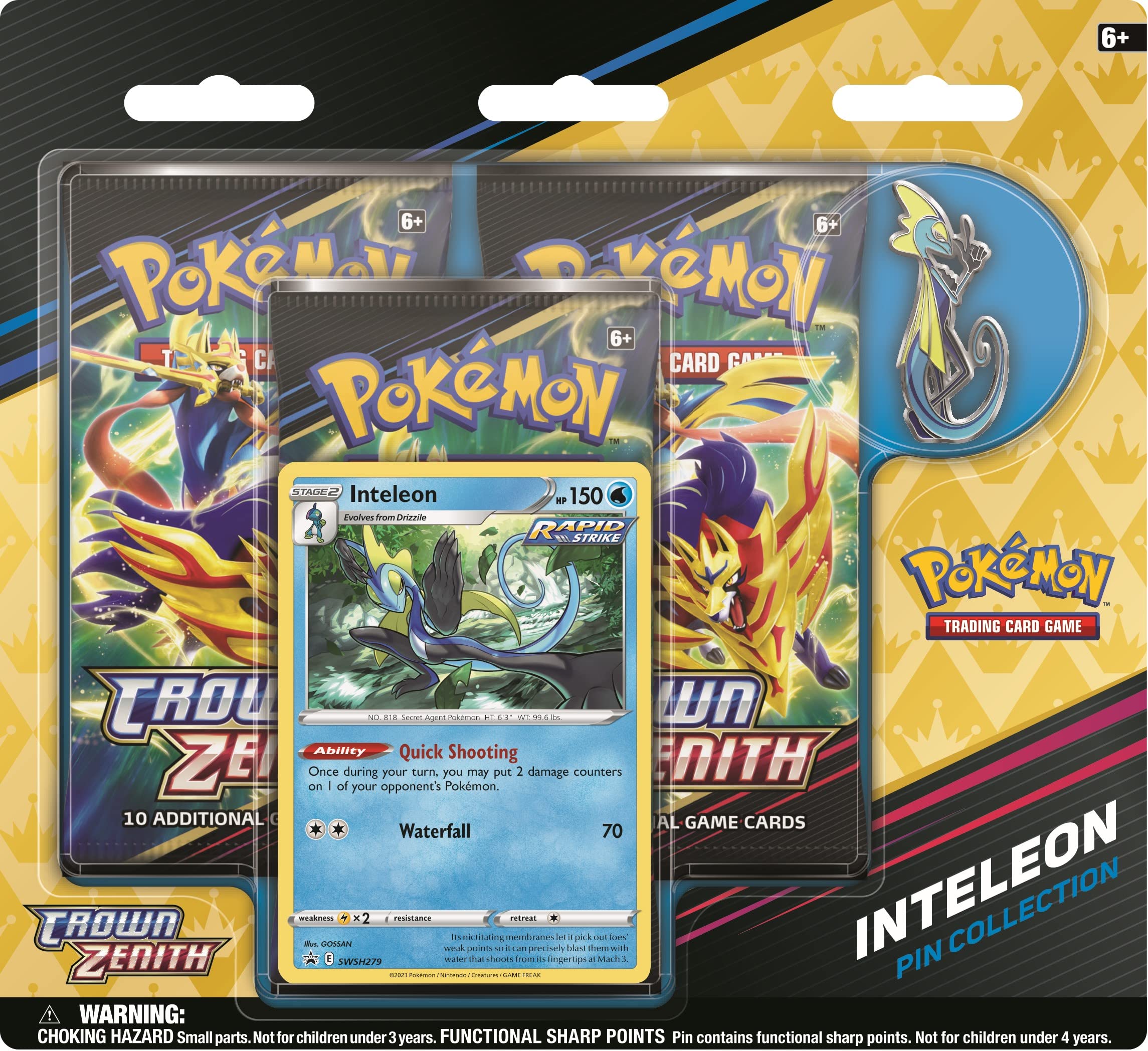 Pokemon TCG: Crown Zenith Pin Collection (One at Random)
