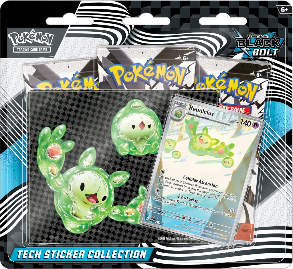 Pokemon TCG Scarlet & Violet 10.5 Black Bolt Tech Sticker Blister