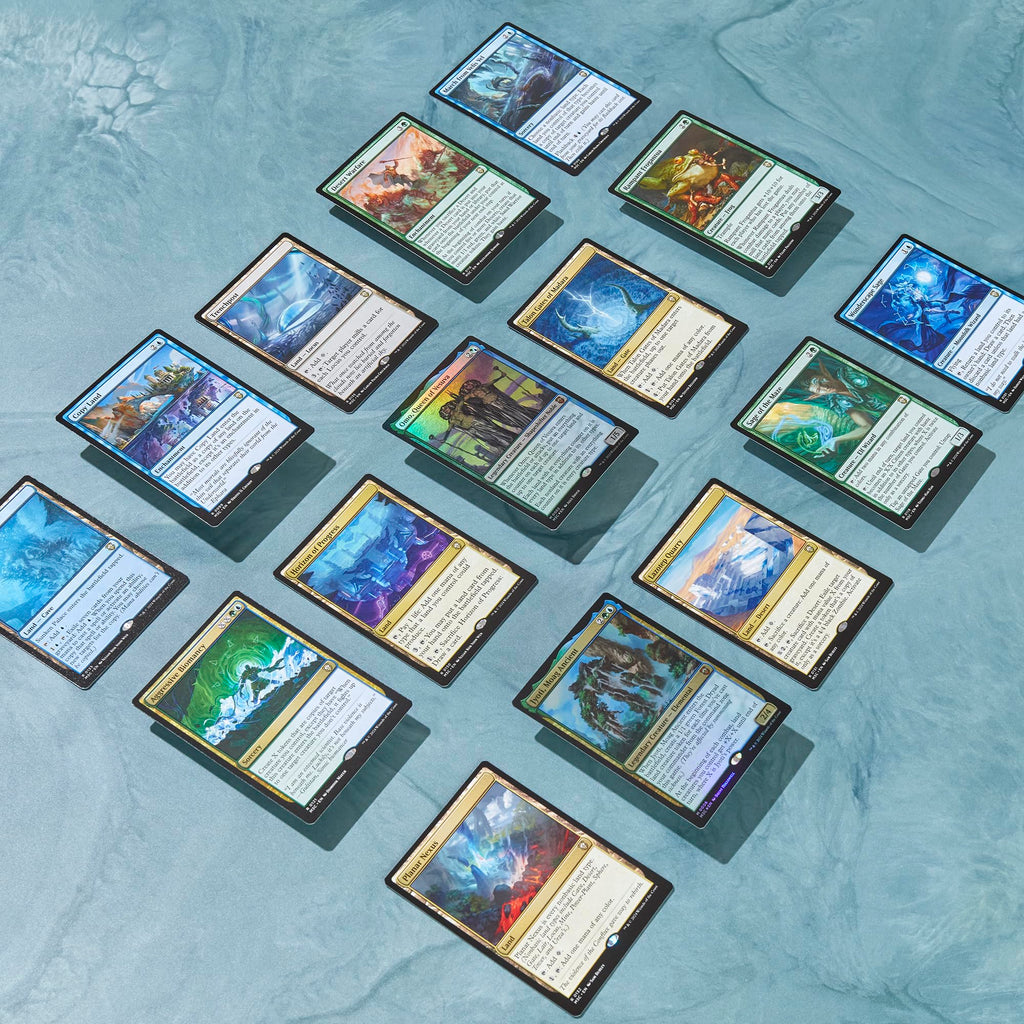 Magic: The Gathering Modern Horizons 3 Commander Deck - Tricky Terrain (100-Card Deck, 2-Card Collector Booster Sample Pack + Accessories)