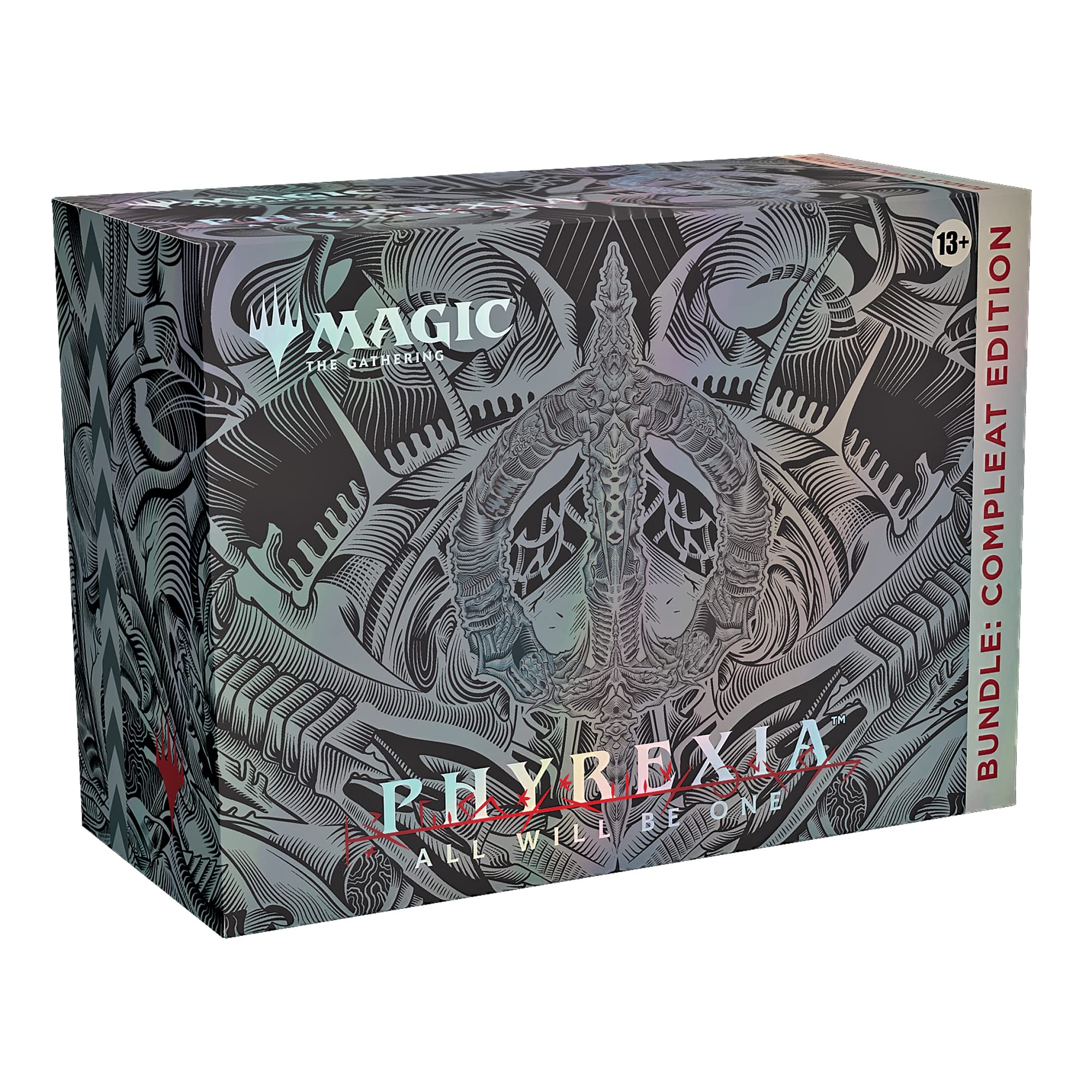 Magic Phyrexia: All Will Be One Bundle: Compleat Edition 1 Compleat Edition Booster, 12 Set Boosters, and Exclusive Accessories, Multicolor, D20100000