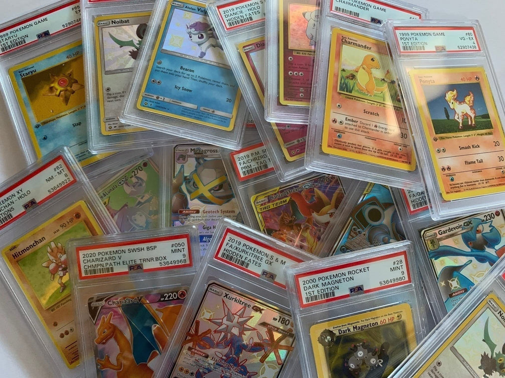 One Random PSA Graded and Authenticated Encased Pokemon Card (Perfect for Display)