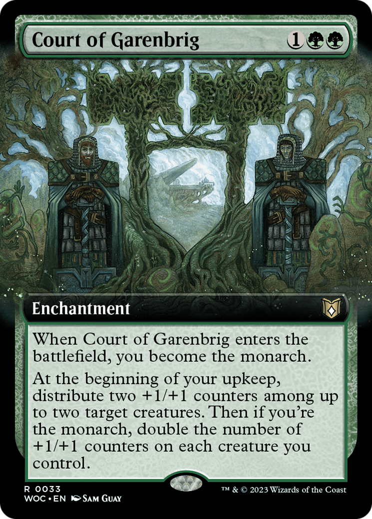FOIL Court of Garenbrig (Extended Art) (WOC-033) - Wilds of Eldraine Commander - Magic The Gathering