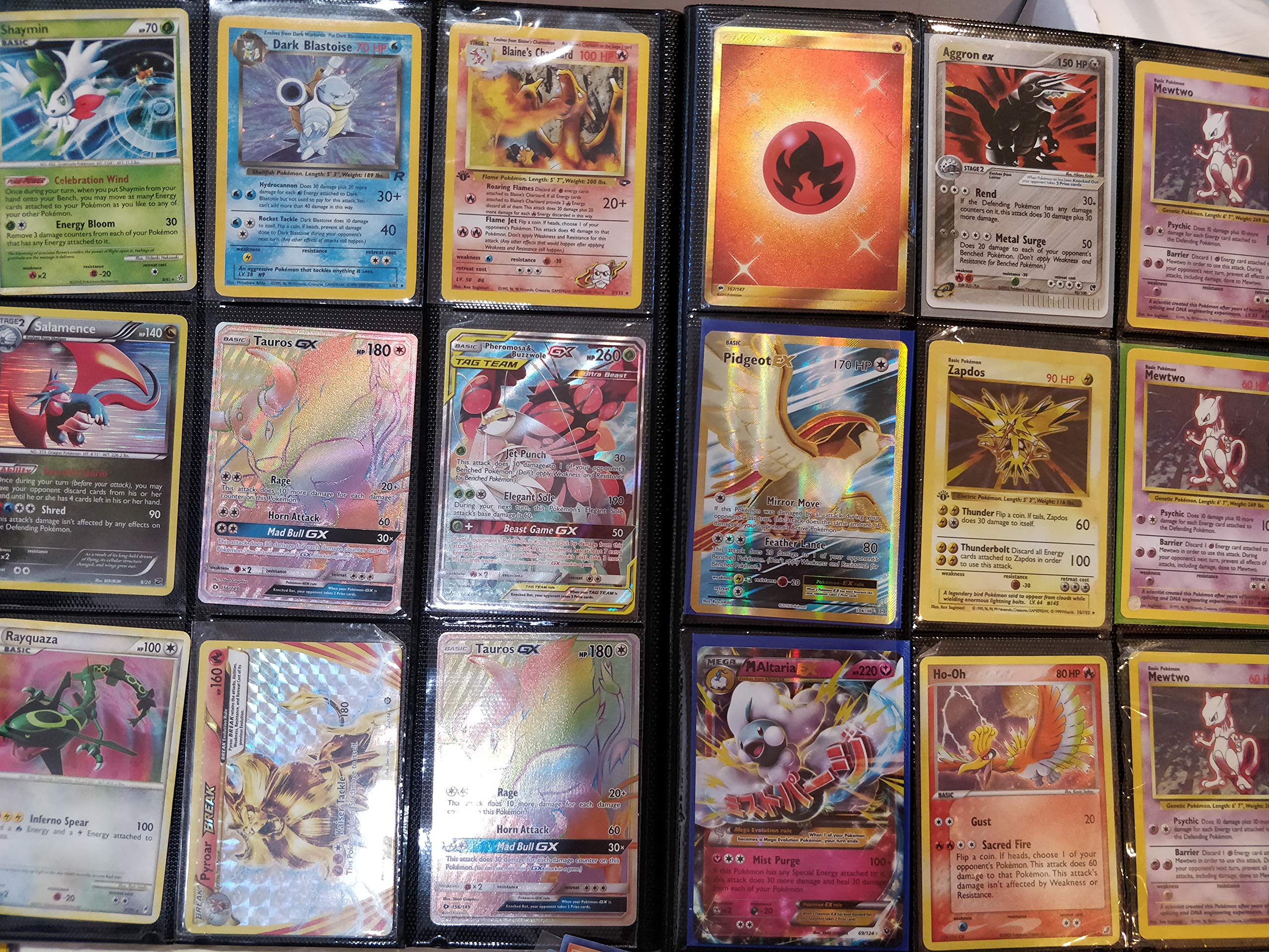 Pokemon 100+ Rainbow Rare Cards Binder Collection Includes 5 foils in Any Combination and at Least 1 of The Following Cards, EX and GX, FA, Secret Rare, Tag Team, Unified Minds