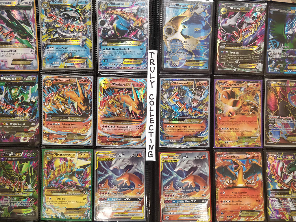 Pokemon 100+ Rainbow Rare Cards Binder Collection Includes 5 foils in Any Combination and at Least 1 of The Following Cards, EX and GX, FA, Secret Rare, Tag Team, Unified Minds