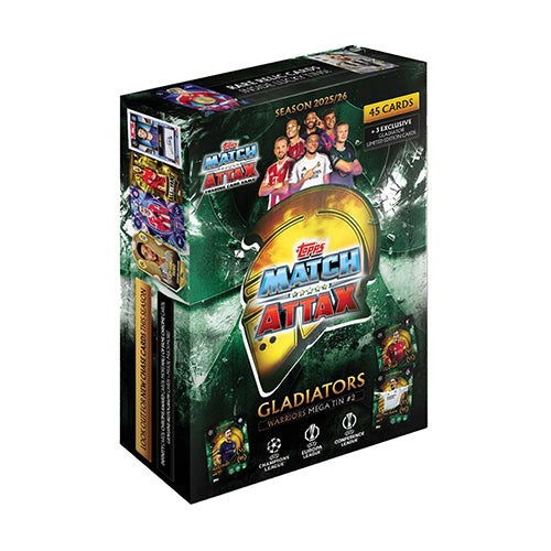 Match Attax UEFA Club Competitions 2025/2026 Edition Mega Tin (Set of 4)