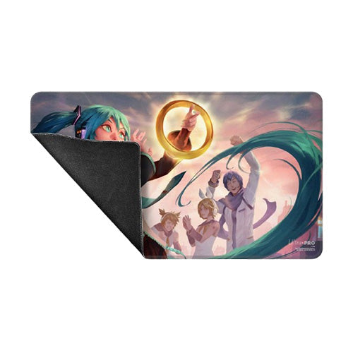 Ultra Pro Magic MTG Secret Lair Hatsune Miku Stitched Edge Playmat Summer Sol Ring