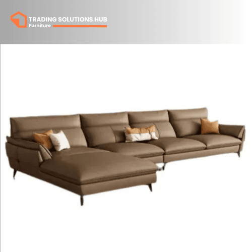 L-Shaped Sofa brown