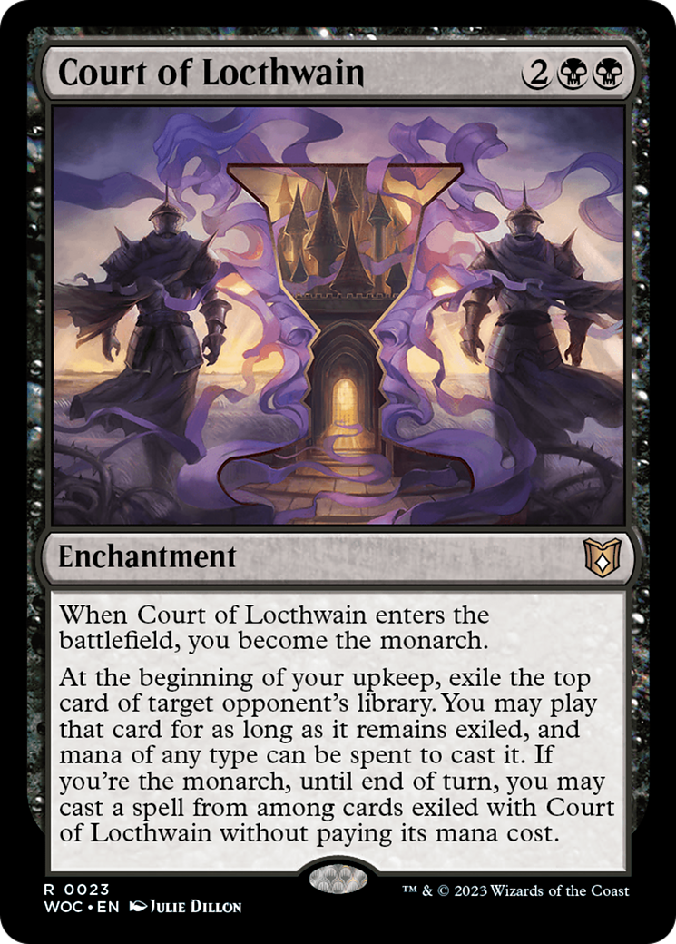 FOIL Court of Locthwain (WOC-023) - Wilds of Eldraine Commander - Magic The Gathering