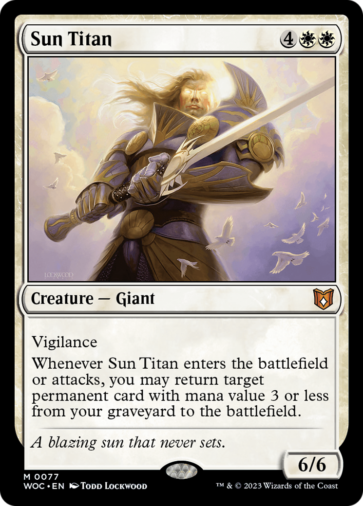 Sun Titan (WOC-077) - Wilds of Eldraine Commander - Magic The Gathering