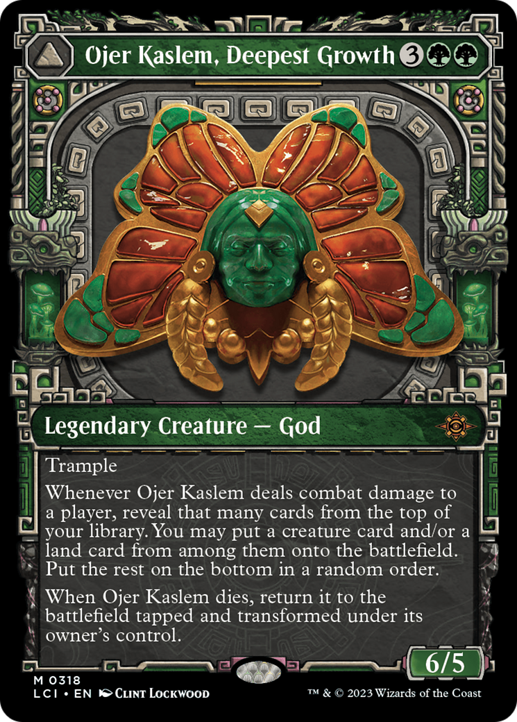 FOIL Ojer Kaslem, Deepest Growth (Showcase) (LCI-318) - The Lost Caverns of Ixalan - Magic The Gathering