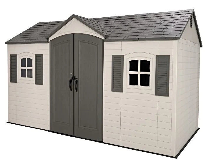 Lifetime Legacy 15×8 Plastic Storage Shed Kit w/ Floors