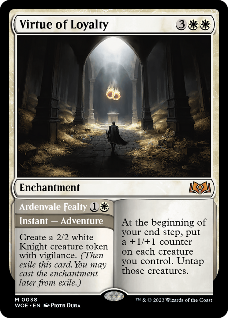 Virtue of Loyalty (WOE-038) - Wilds of Eldraine - Magic The Gathering