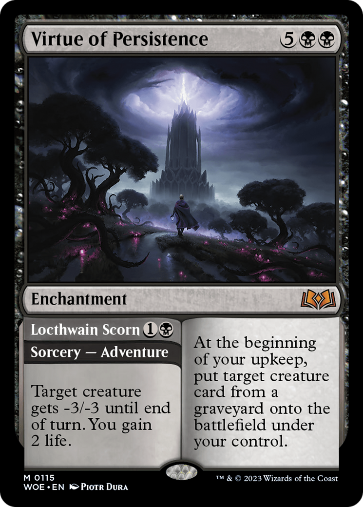 FOIL Virtue of Persistence (WOE-115) - Wilds of Eldraine - Magic The Gathering