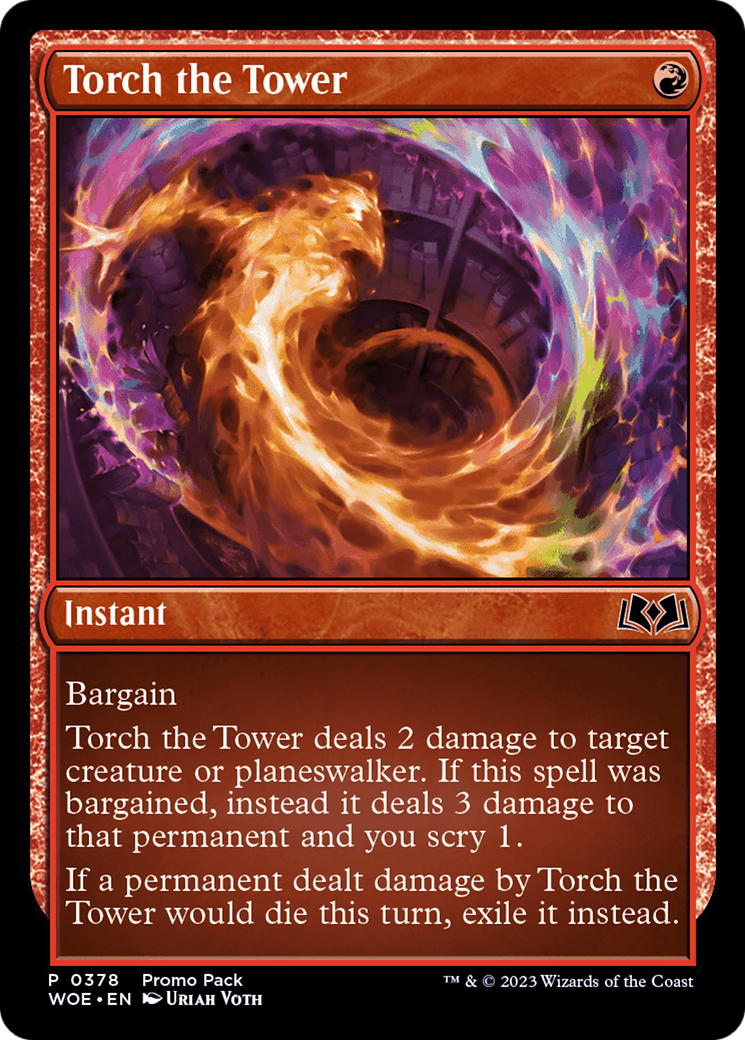 Torch the Tower (PPWOE-378) - Wilds of Eldraine - Magic The Gathering